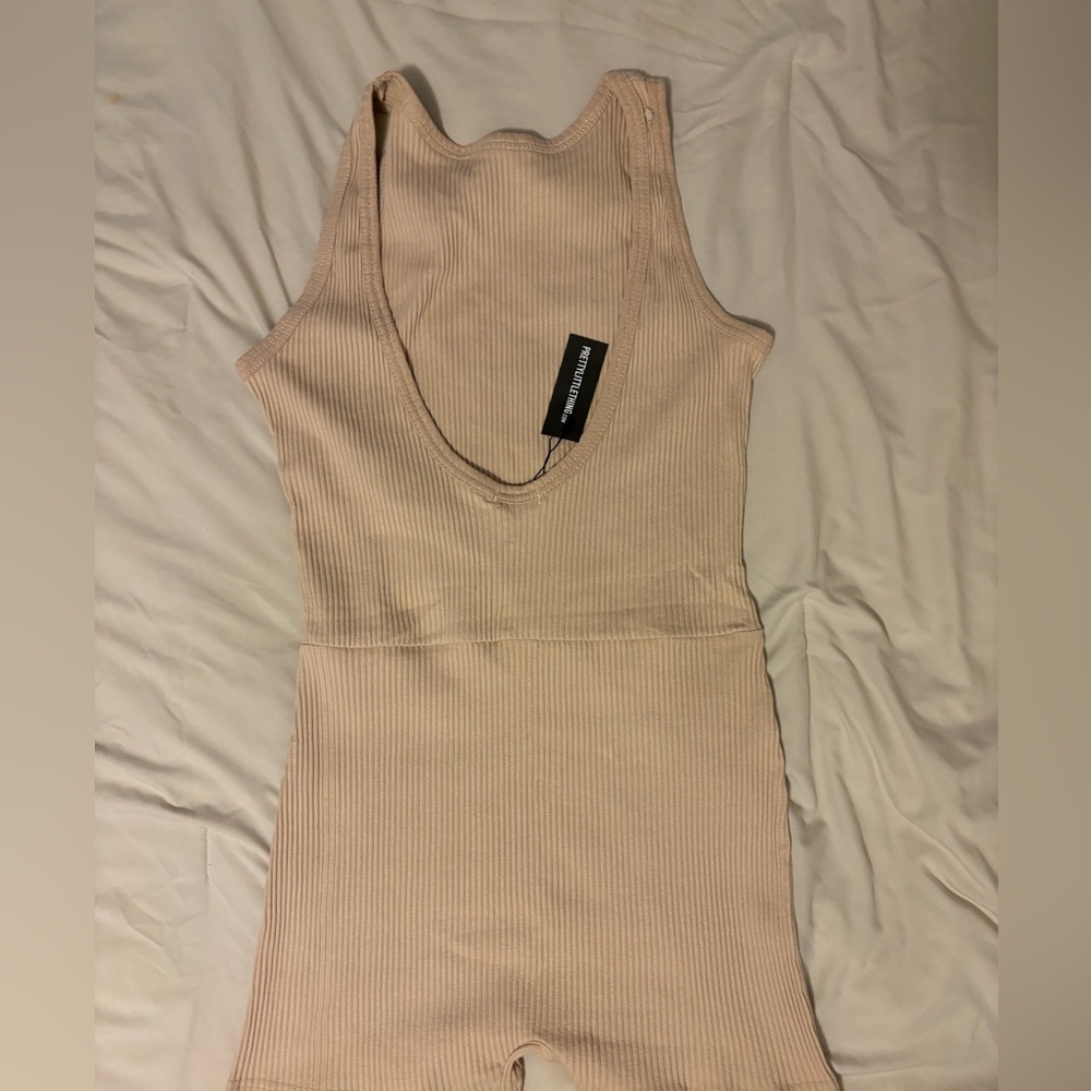 Backless Ribbed Jumpsuit